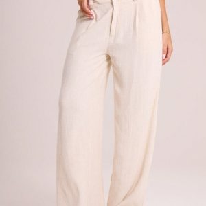 MUSERA Tailored Wide Leg Trousers